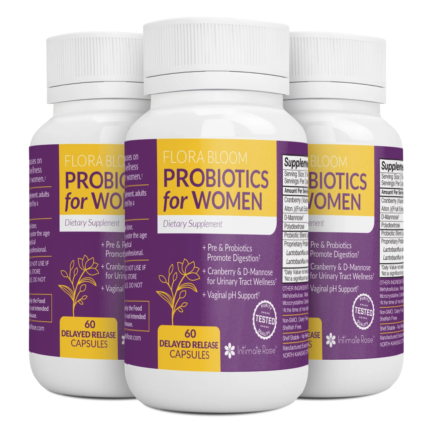 Flora Bloom Feminine Probiotic 60 Capsules - PCOS - Image 7